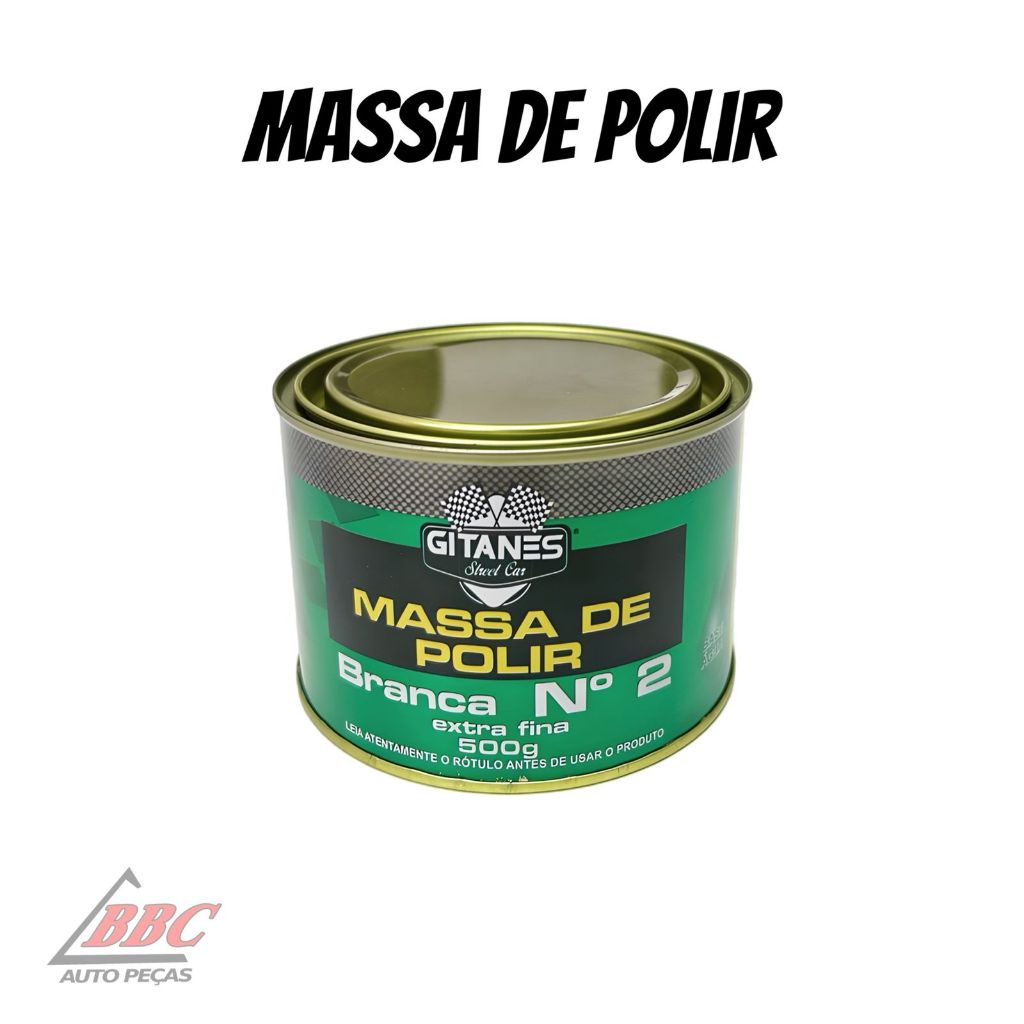 Massa De Polir Branca Nº 2 500g Gitanes Extra Fina em Oferta na Shopee