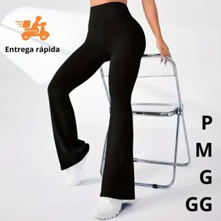 Calça Feminina Bailarina Flare Legguing Cintura Alta em Oferta na Shopee