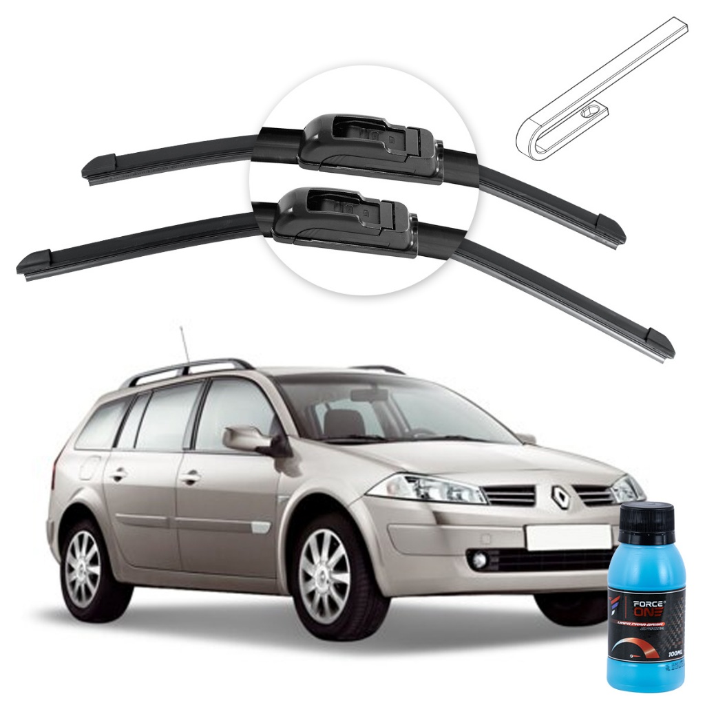 Limpador de Parabrisa Renault Megane II Grand Tour ano 06 a 11 Universal em Oferta na Shopee