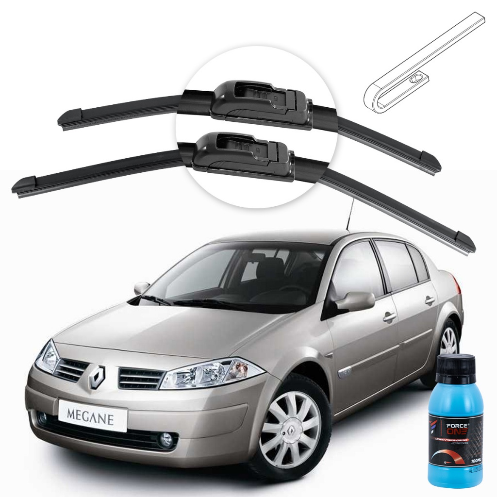 Limpador de Parabrisa Renault Megane II Sedan ano 06 a 11 Universal em Oferta na Shopee