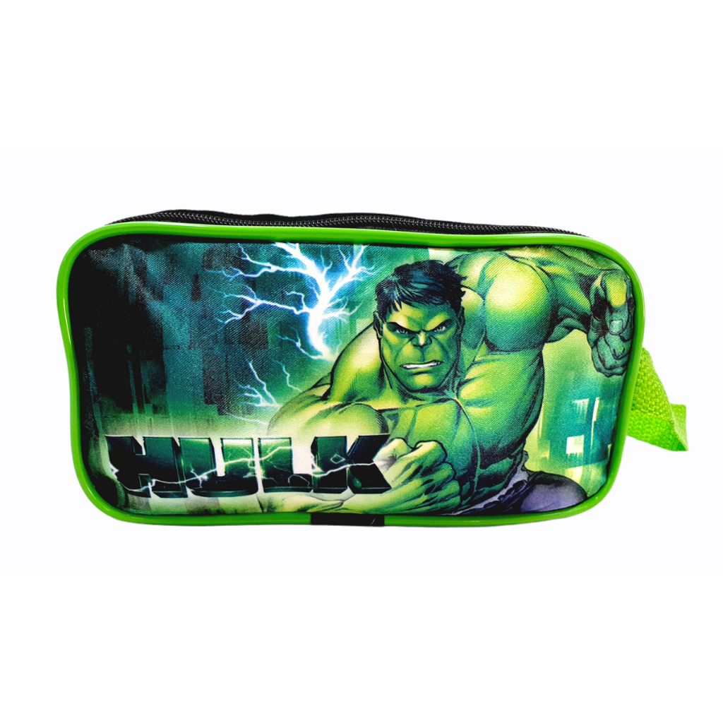 Estojo Escolar Infantil Hulk Volta As Aulas 2 Zíper em Oferta na Shopee