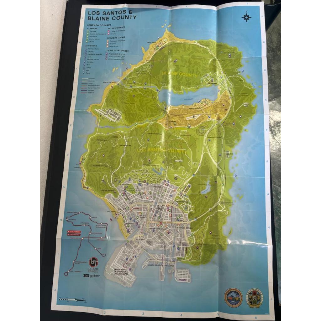 Mapa GTA 5 ps3 , oficial , original