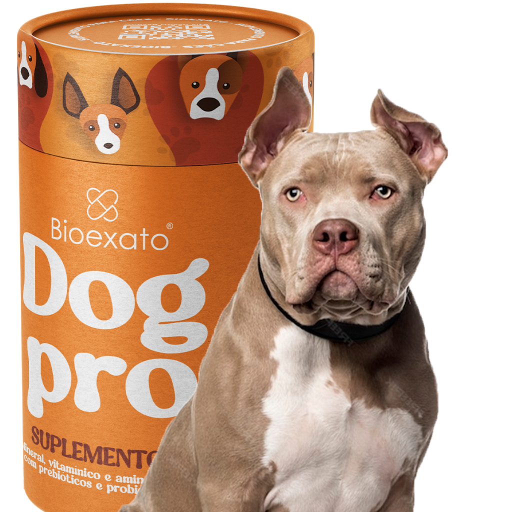 Suplemento Dog Pro Food Para Pitbull Massa Muscular Seu Cachorro Forte Com Mais Longevidade e Vigor