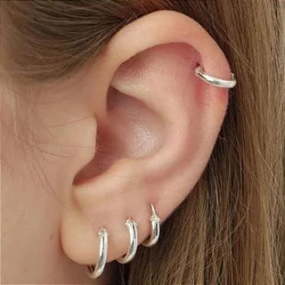 Kit Argola De Prata 925 - 4 pares - Melhor Preço - Segundo Terceiro e Quarto Furo Argolinha em Oferta na Shopee