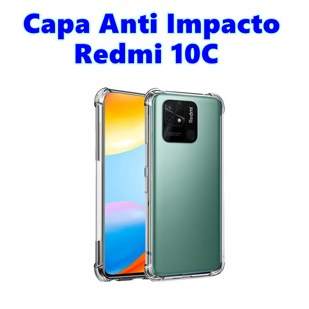 Capa Anti Impacto Redmi 10C Silicone Capinha Protetora Xiaomi Case Transparente em Oferta na Shopee