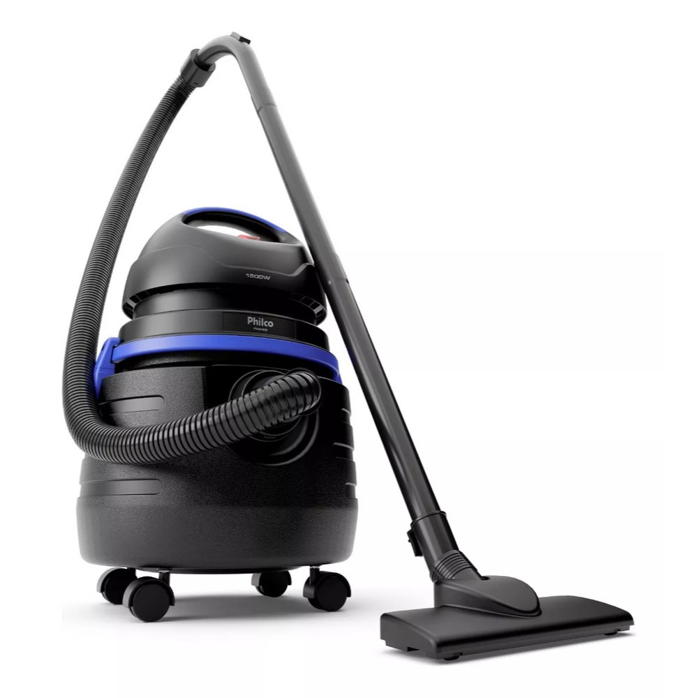 Aspirador de Pó e Água Philco PAS80 1500W Preto com Azul