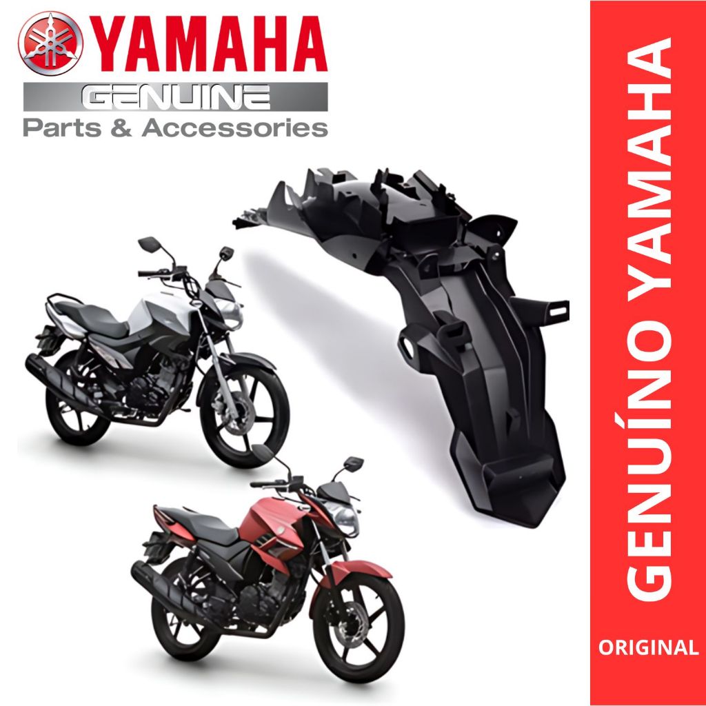 PARALAMA TRASEIRO FAZER FACTOR 125 150 2016 ATÉ 2024 ORIGINAL YAMAHA