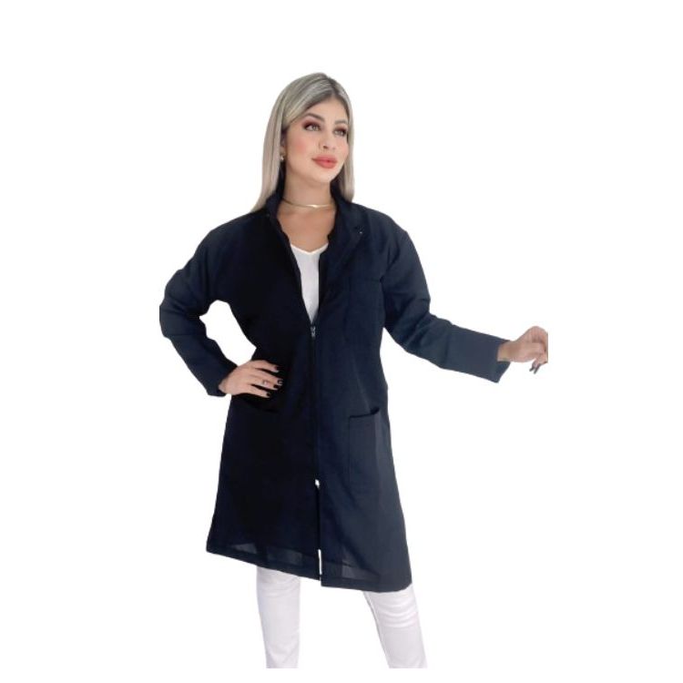 Jaleco com Zíper Uniforme Clinicas Laboratorios e Empresas em Geral Uniforme Profissional 16