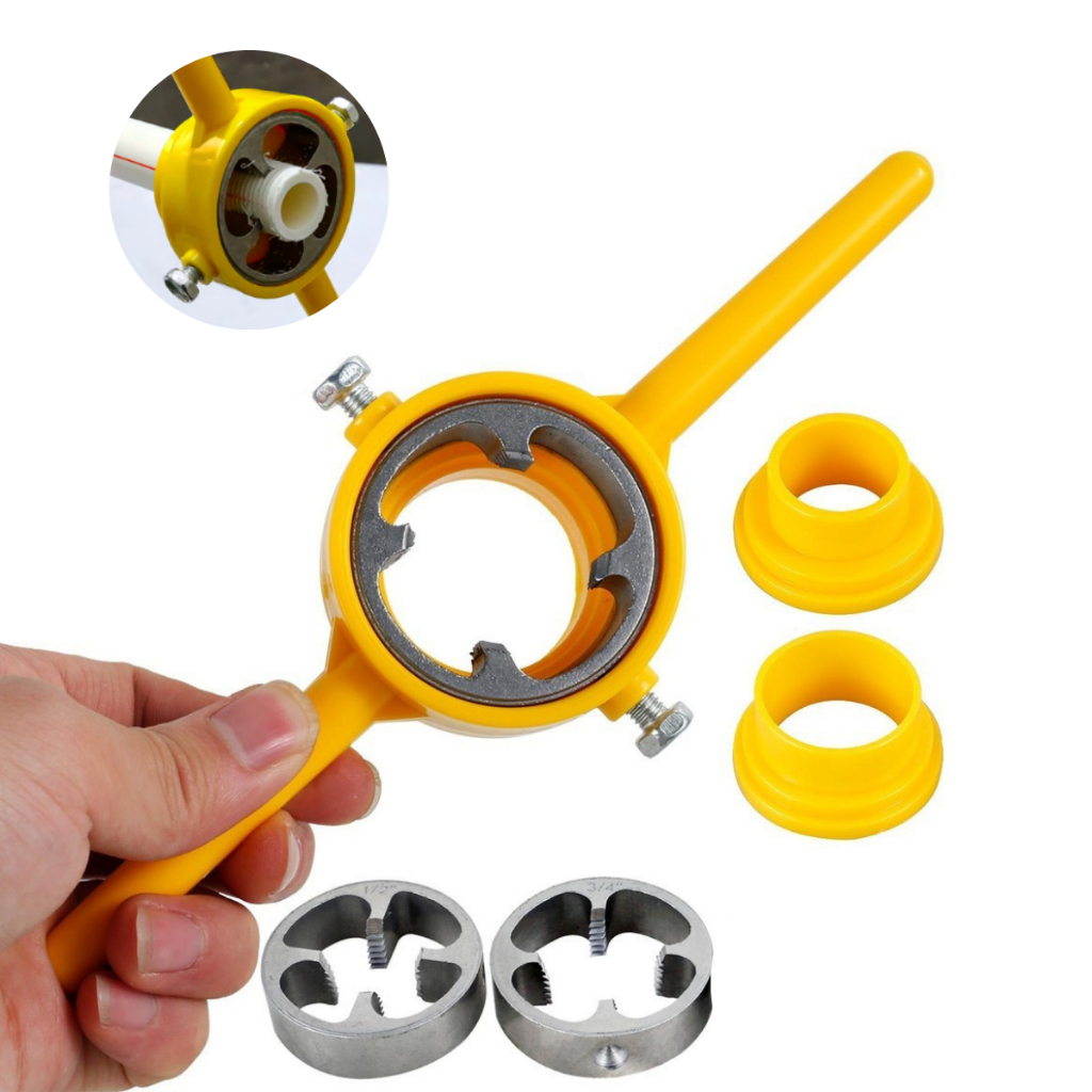 Kit Jogo De Tarraxa Pvc 6 Pçs 1/2´´  3/4´´ E 1 Polegada Para Cano Tubo