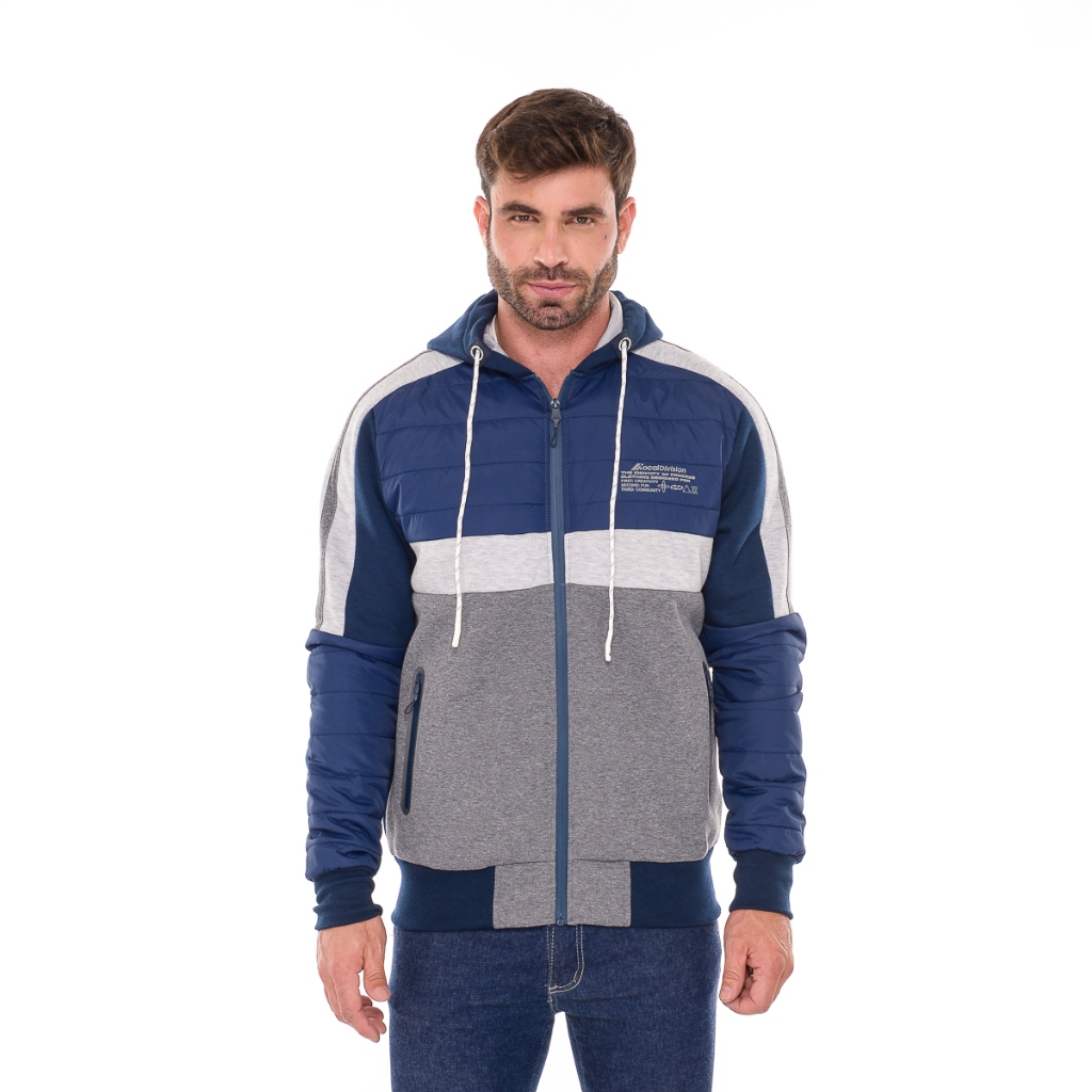 Jaqueta Blusão Moletom Masculino Frio Outlet Casual Trabalho Ziper.