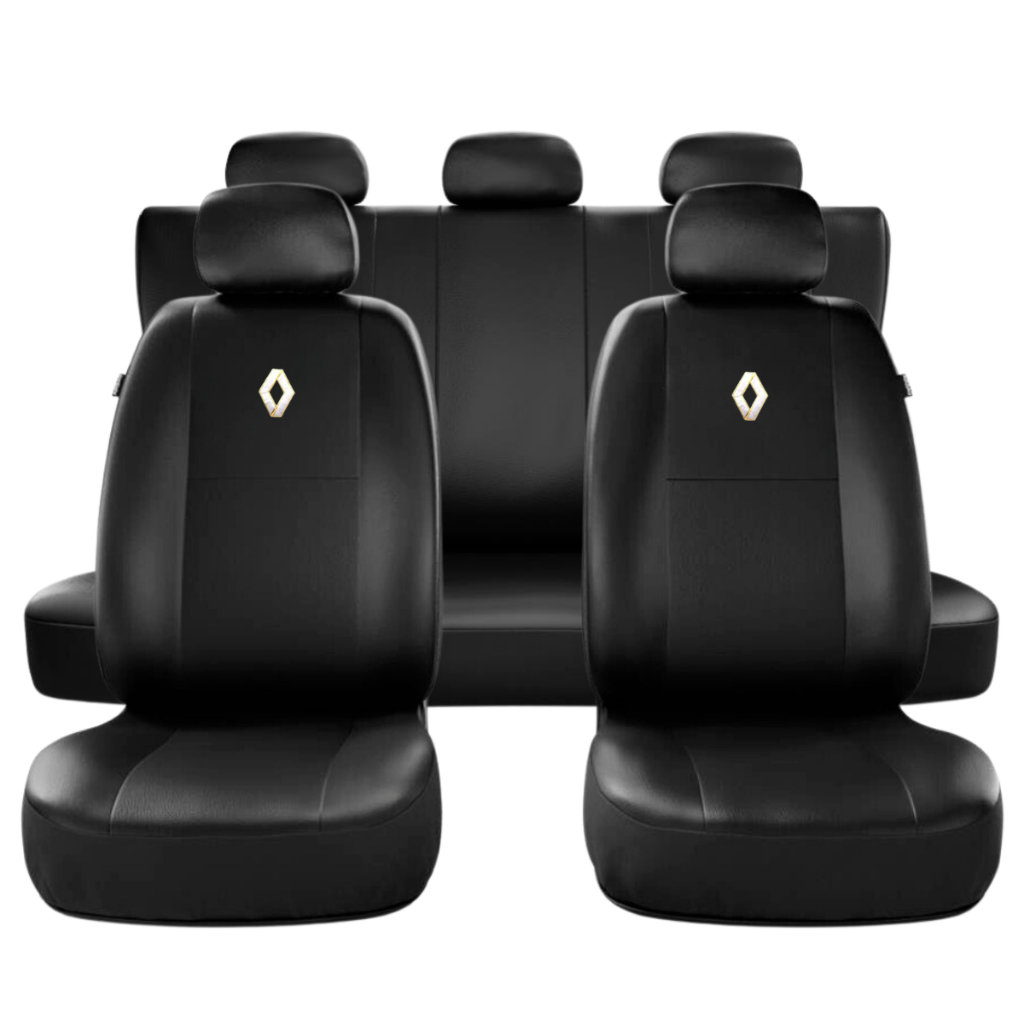 Capa de Banco 100% Couro Renault Clio Logan Sandero Duster Symbol Megane Oroch Fluence Twingo