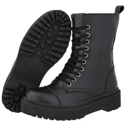 Bota Coturno Com Ziper Crshoes 1605
