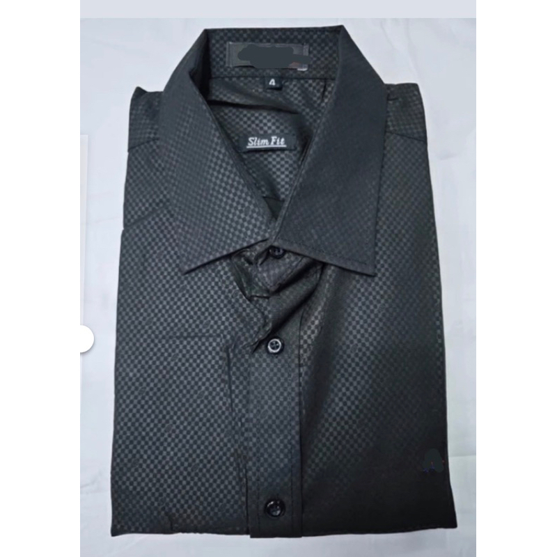 Camisa Social Masculina Manga longa Slim Fit Tecido Listrado em Oferta na Shopee