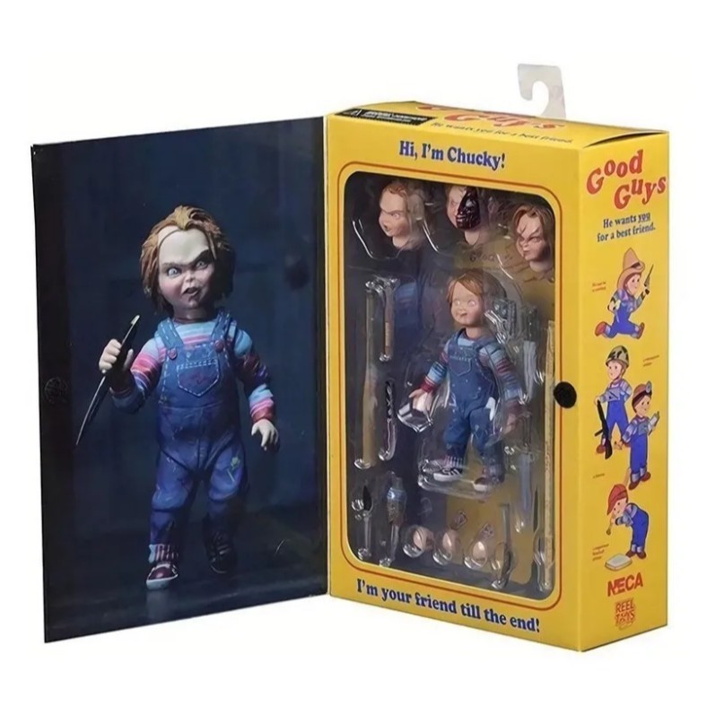 Boneco Action Figure Chucky Brinquedo Assassino troca cabeça