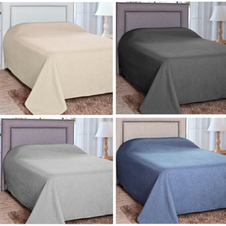 Kit 2 Colcha de Cama Casal Padrão Piquet Cobre Leito 2,00x2,20 M Lisas Algodão Menor Preço em Oferta na Shopee