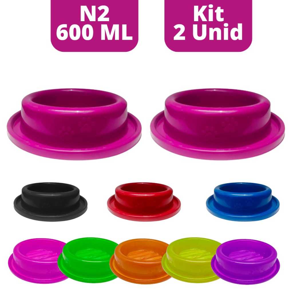 Kit 2un Comedouro/Bebedouro Antiformiga N2 Para Cães e Gatos - 600ml em Oferta na Shopee