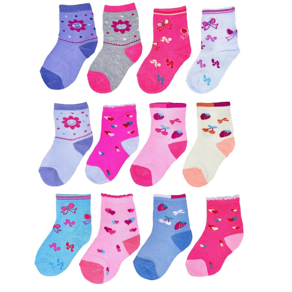 Kit Pares de Meia Infantil Menina Feminina Vários Tamanhos em Oferta na Shopee