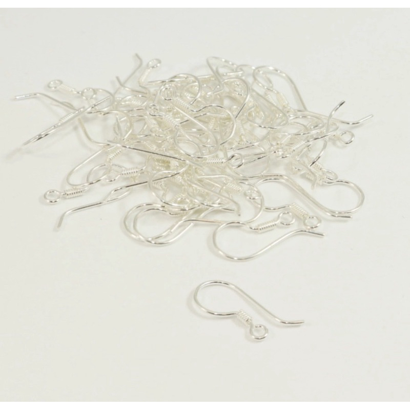 10 Pares Anzol Gancho P/ Montagem Brinco Prata Legítima 925 Antialérgico