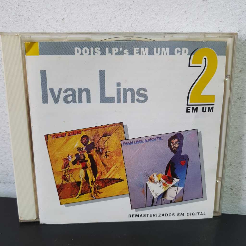 CD Ivan Lins - 2 Em 1 - Original - Somos Todos Iguais Nesta Noite / A Noite - Anos 1977 & 1979