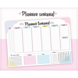 Quadro Lousa Planner semanal 2026 /  planer MAGNÉTICO / Acompanha Caneta Com Imã e apagador em Oferta na Shopee