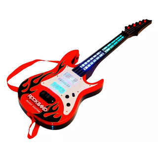 Guitarra Infantil Brinquedo Musical Com Som E Luz 52cm!!