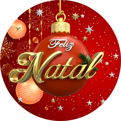 Painel Festa Infantil Redondo Natal, Bolinha Enfeite, Dourado Gold + Arco, Suporte incluso. Fazemos personalizado com qualquer tema. Confeccionado em Lona fosca, impressão de alta resolução. cenário Circular p/ Decoração