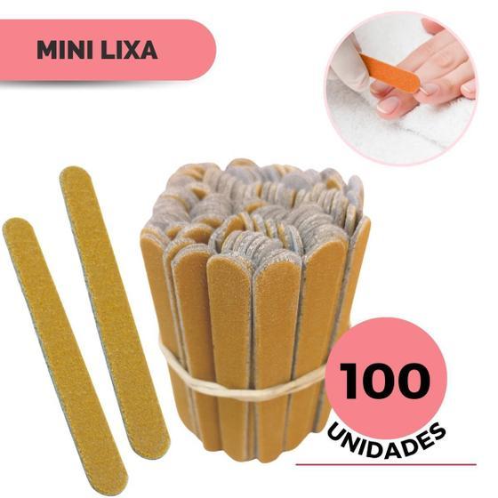 Lixa Mini Com 100 Unids  Para Unha- Parda