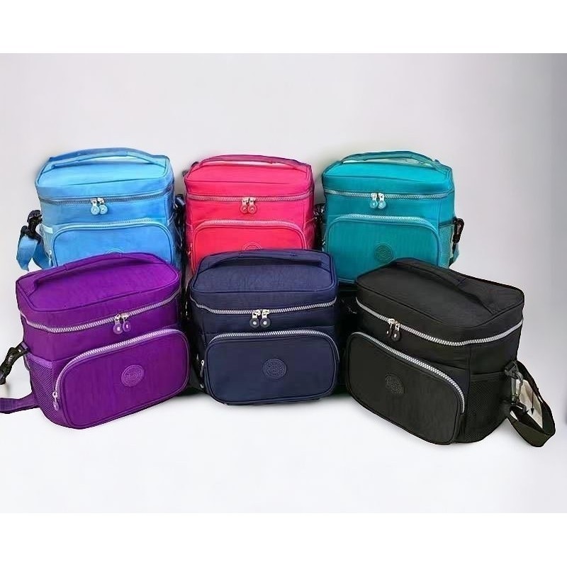 Bolsa Térmica Quadrado de Mão com Alça Ajustável Lancheira para Marmita em Tecido Impermeável Angelina em Oferta na Shopee