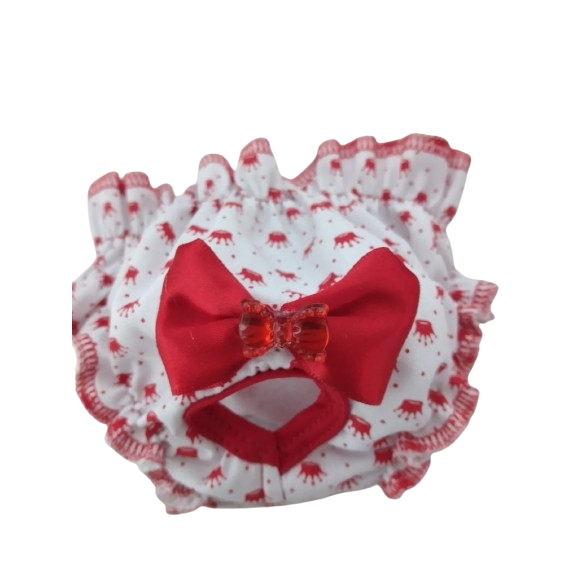 Calcinha Pet Higiênica Cães Gatos Pós Cirúrgica, Cio, com porta Absorventes ,COM 1 UNIDADES