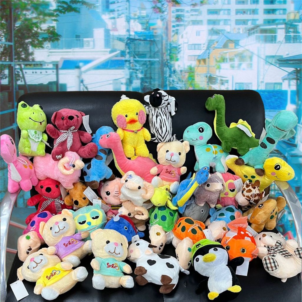 Kit 10 Ursos De Pelúcia Fofos Sortidos 18-22cm Para Máquina Grua