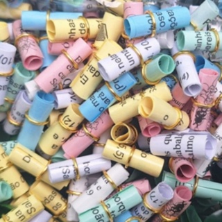 Promessas enrolada pacote com 200 promessas congresso lembrancinhas,  chá bebê,  aniversário,  culto,  louvor grupo em Oferta na Shopee