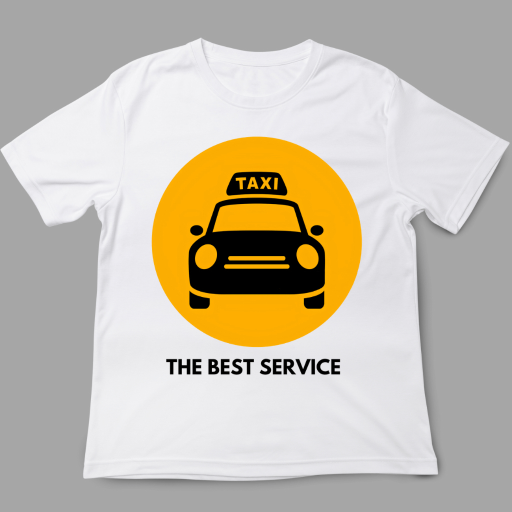 Camiseta The best service taxi taxista o melhor serviço