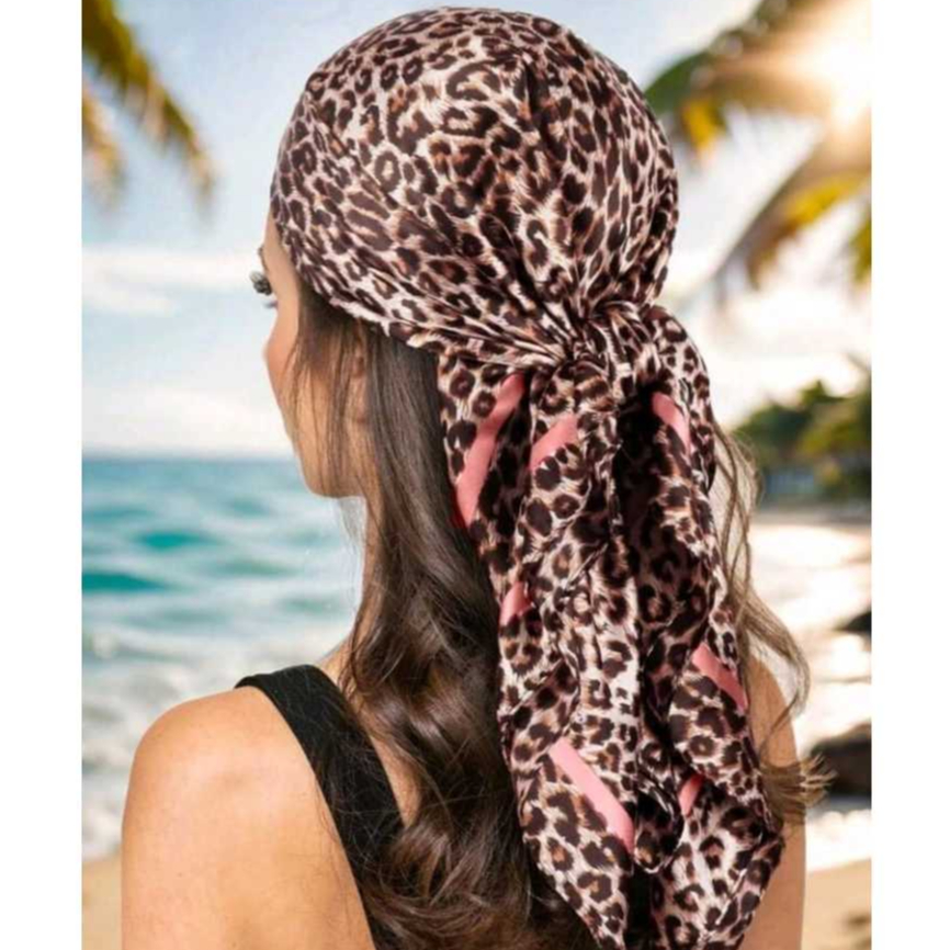 Lenço Cetim Amarração 90x90 Para Blusa Cabeça Ou Acessórios Verão