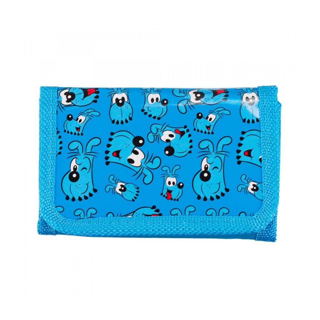 Carteira Infantil Azul Bidu 8x2x12cm - Turma Da Mônica