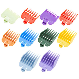 10pçs Pente De Reposição Colorido Para Cortar Cabelo 1,5-22mm em Oferta na Shopee