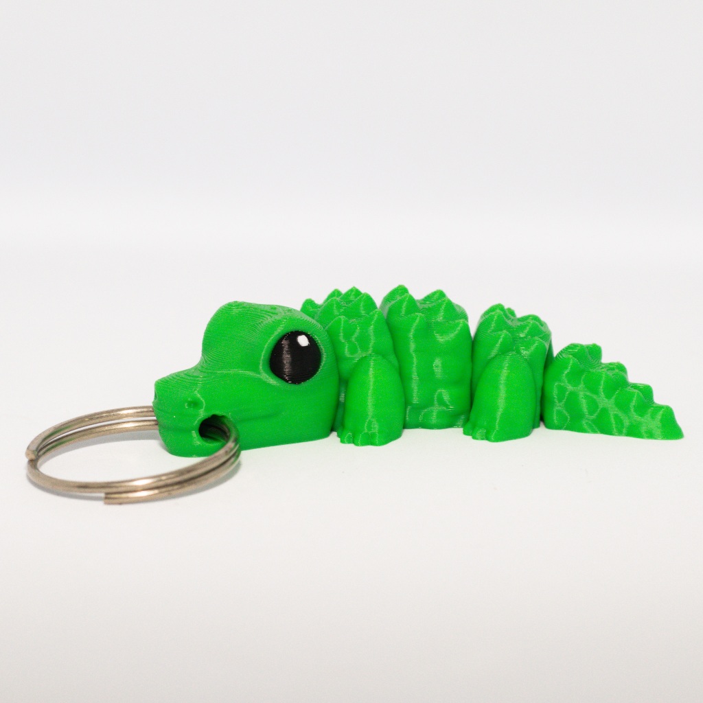 Chaveiro de Jacaré Articulado - Impressão 3D