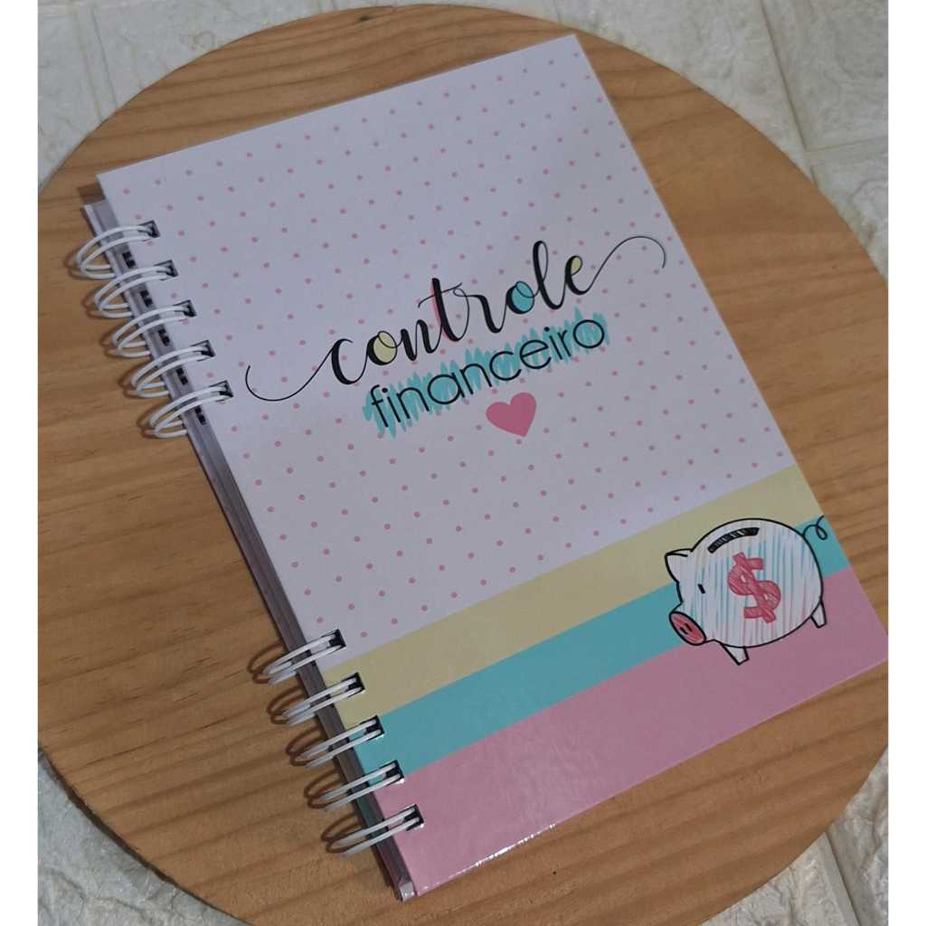 Caderno de Controle Financeiro - Minhas Contas Organizadas em Oferta na Shopee