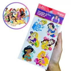 12~60 TATUAGEM DE PELE DISNEY FESTA PRINCESAS Regina(CHOCO)