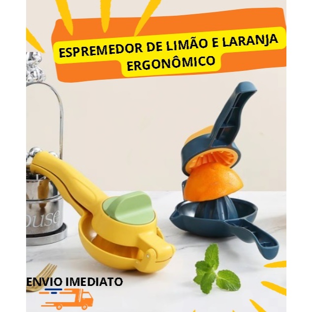 Espremedor de Frutas Manual com Base Giratória fácil E Prático - ESpremedor de Limão e Laranja