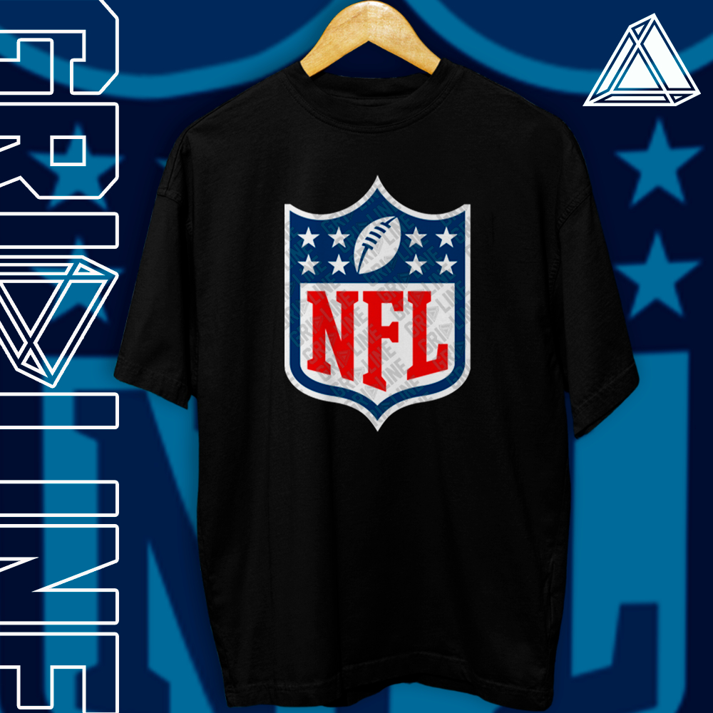 Camiseta Básica ou Oversized Nfl Futebol Americano Lançamento Logo Unissex