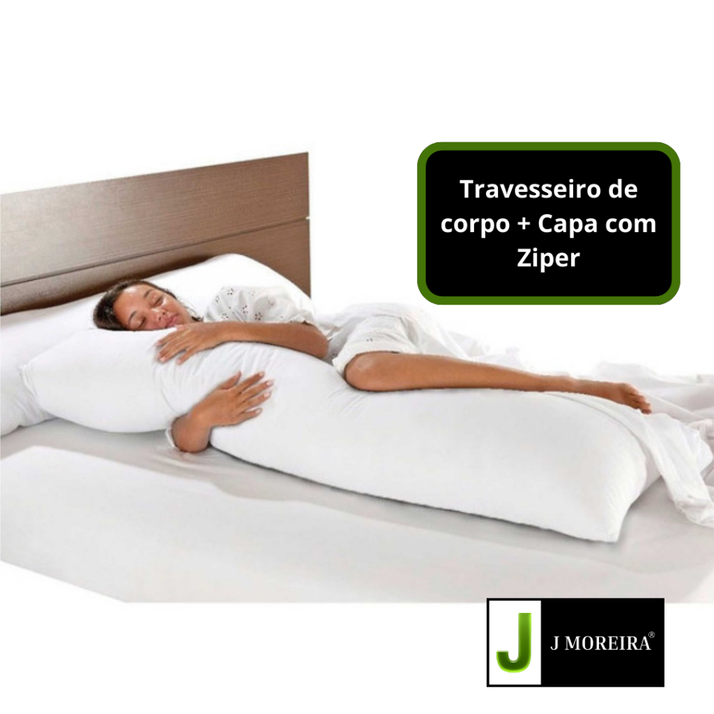 Travesseiro de Corpo Xuxão Big Pillow + Capa Fibra de Bambu Premium em Oferta na Shopee