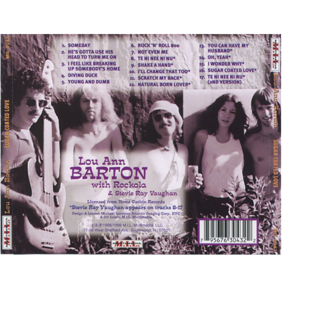 cd Lou Ann Barton with Rockola  & Stevie Ray Vaughan – Sugar Coated Love import lacrado