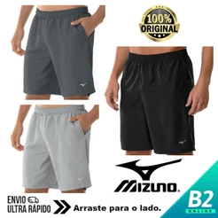 Bermuda Mizuno Energy M 7" Masculina 100% Original Com Nota Fiscal e Garantia