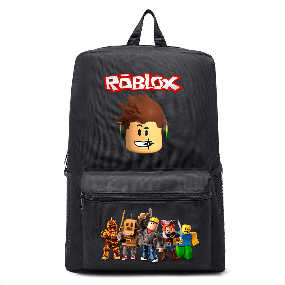 MOCHILA ESCOLAR GRANDE RESISTENTE PERSONAGEM INFANTIL ROBLOX em Oferta na Shopee