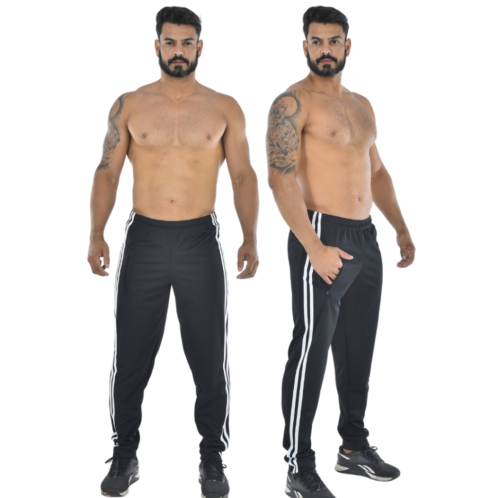Calça Masculina com Cordão e Bolso com Zíper para Atividade Física em Academia e Corrida