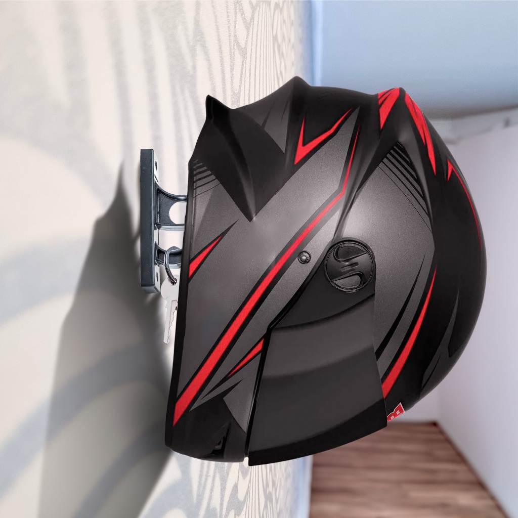 Kit 04 Suporte Para Pendurar Capacete De Moto Na Parede Reforçado — imagem 2 de 2