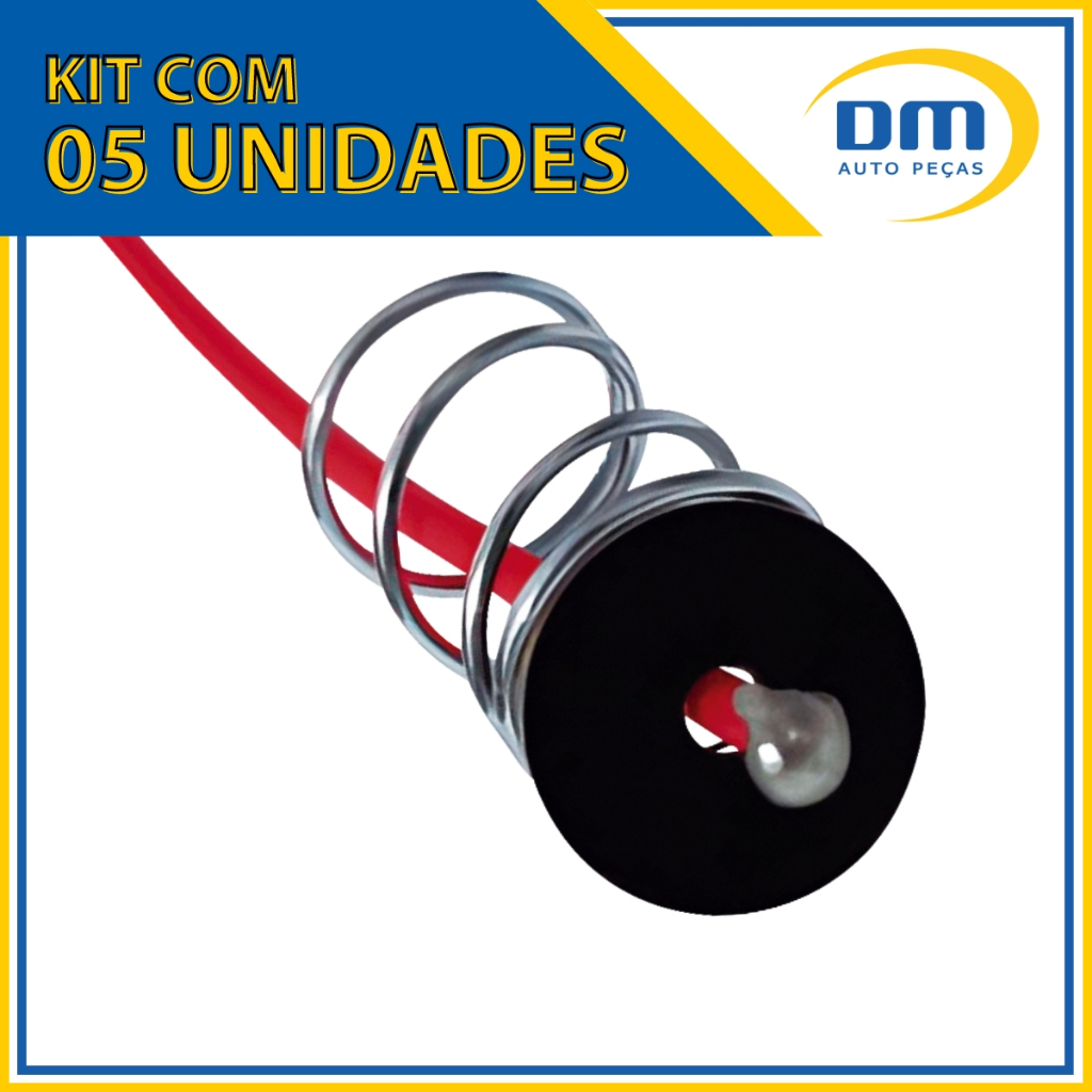 5 Rabichos 1 Polo Para Soquete De Lampada 67 1141 Fio De 13cm