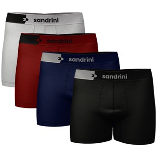 Kit 4 Cuecas Night Sandrini Masculina Boxer Original Promoção em Oferta na Shopee