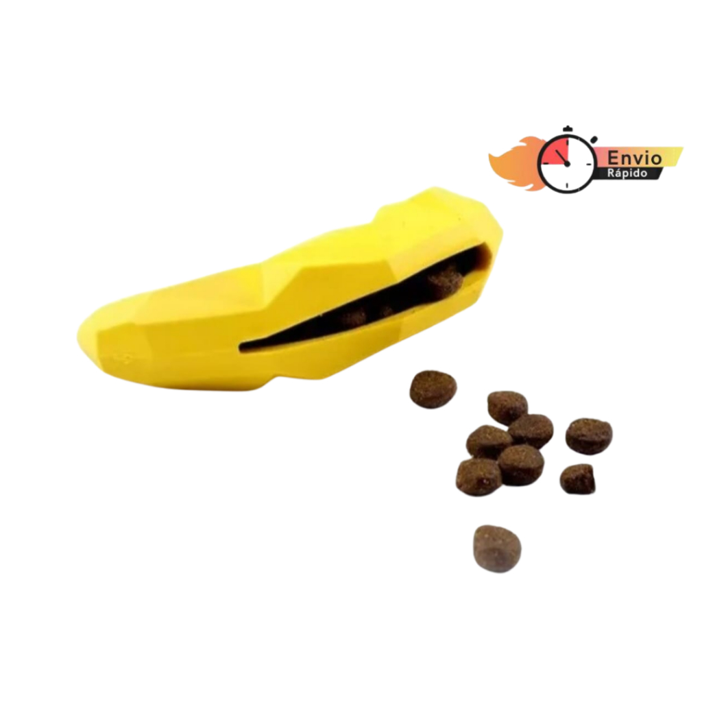 Brinquedo Interativo Mordedor Pet Maciço Recheável Cachorro Gato Banana Geométrica - ENVIO RÁPIDO