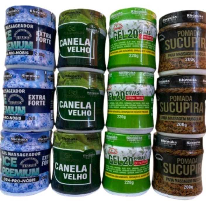 Kit Mix De Gel Massagem Para Aliviar Dor Imediato Revenda em Oferta na Shopee